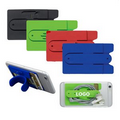 Two Function Soft Silicone Cell Phone Kickstand & Wallet